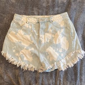 target bleached shorts
